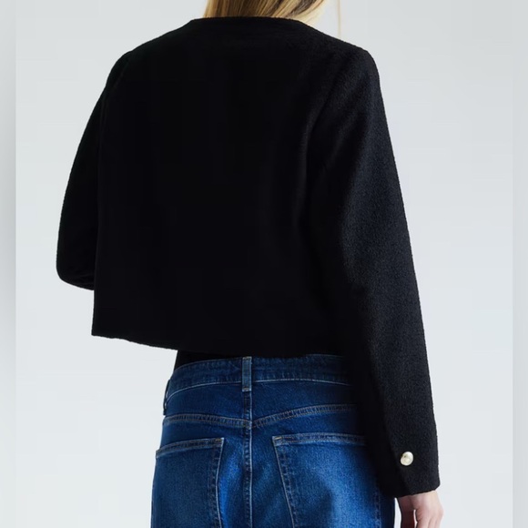 H&M CHIC TEXTURED-WEAVE JACKET/BLAZER - Picture 3 of 5